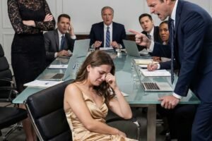 At the final closing, my Dad asked if I came to “clean the floors,” & his sons laughed. Then the buyer stood up, offered me the head chair, & said, “Sir, meet the Chairman who just bought your debt.” My Dad’s face went completely pale. The closing was scheduled for 4:00 p.m., and my father treated it like a victory parade. Gordon Hale always loved a conference room—glass walls, leather chairs, a tray of bottled water—anything that made him feel like the room belonged to him. I arrived five minutes early, wearing a navy suit and carrying a thin folder. I didn’t announce myself. I didn’t need to. The invitation had my name on it, even if my father assumed it was a clerical mistake. His sons—my half-brothers, Trent and Logan—were already there in expensive sneakers and loud confidence, leaning back like they owned the building. When I stepped inside, Dad looked up and laughed, loud enough for the attorney and escrow officer to hear. “Well, look who showed up,” he said. “Did you come to clean the floors?” Trent snorted. Logan added, “She’s probably here to take notes.” I kept my face neutral. I’d learned long ago that reacting gave them oxygen. Dad’s smirk widened, proud of his own joke. “This is a final closing,” he continued, tapping his pen. “Grown-up business. But hey, if you want to feel included, you can sit in the corner.” The buyer’s side hadn’t arrived yet. Dad was enjoying the stage. I took a seat quietly—not in the corner, not at the head—just close enough to hear everything and far enough to avoid the performance. My folder stayed closed. My phone stayed face down. I watched Dad’s confidence fill the room like cologne. The attorney began reviewing documents: asset sale terms, lender payoffs, transfer schedules. Dad nodded along, pretending he wasn’t sweating. His company had been bleeding cash for months. The “sale” wasn’t a triumph; it was a life raft. At 4:12, the door opened and the buyer walked in with two assistants and a counsel. He was calm, mid-forties, with a clean suit and eyes that didn’t waste time. “Mr. Hale,” the buyer said, shaking hands briefly. “I’m Ethan Brooks.” Dad’s chest puffed. “Glad you could make it. Let’s wrap this up.” Ethan didn’t sit immediately. He scanned the table once, then looked at me. His expression softened into recognition. He stepped toward my chair and said, clearly, “Ms. Hale, please—take the head seat.” The room stilled. Dad laughed awkwardly. “Oh, she’s just—” Ethan cut him off with a polite smile and pulled the head chair out for me. “Sir,” he said, voice turning ice-calm, “meet the Chairman who just bought your debt.” My father’s pen slipped from his fingers and clattered against the table. His face went completely pale.