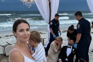 At my sister’s wedding, I was forbidden from sitting with the family because I was “a single mom.” My mother sneered, “Your sister married a CEO—unlike you, who only brings shame to us.” I ignored her, focused on my daughter who had just spilled some wine. That’s when my father exploded—shouting before shoving us straight into the fountain. The guests burst into applause, laughing as if it were a show. 2 minutes later, my secret billionaire husband arrived. What happened next left every single of them regret.