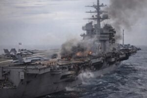 USS Abraham Lincoln Naval Giant Under Attack
