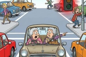 Marie and Edith, two elderly friends, were out for a drive.