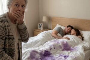 The daughter-in-law was still asleep at 11 a.m., and her mother-in-law stormed in with a stick to teach her a lesson — but what she saw on the bed froze her in place.