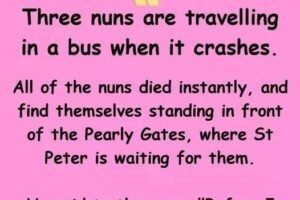 3 Nuns Have To Answer Questions At The Pearly Gates. The Third Answer Was Unexpected