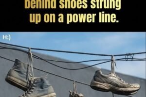 The Meaning Behind Shoes Strung Up On A Power Line