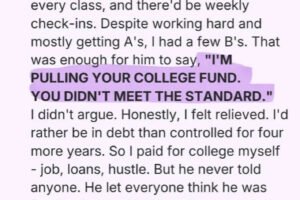 Because of one B in school, my dad decided to cancel my future—so I exposed the real story in front of everyone in the family.