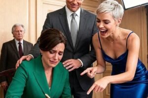 She signed the divorce papers in silence—no one knew her billionaire father was watching from the back of the room…