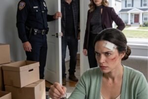 Breakfast turned into a nightmare the second I said no to giving my credit card to his sister—my husband splashed hot coffee across my face and screamed, “Later, she’ll come to the house. Give her your things or get out!”