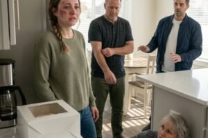 On my birthday, my father walked in, looked at my b:ruised face, and asked, “Sweetheart… who did this to you?” Before I could speak, my husband smirked and said, “I did. Gave her a sl:ap instead of congratulations.”