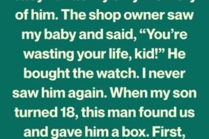 I Sold My Dad’s Watch To Buy Diapers For My Baby—18 Years Later, Life Gave It Back In A Way I Never Expected
