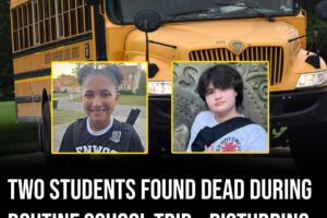 Two students found dead during routine school trip –footage reveals what happened seconds before crash