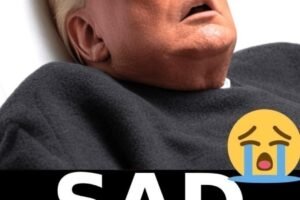 Donald Trump with tears in his eyes make the sad announcement… See more