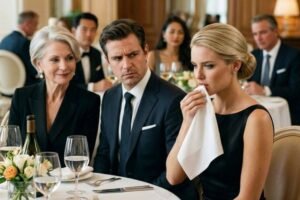 When I Said No To Paying The Bill At The Luxury Restaurant, He Didn’t Debate Me — He Spl:ashed Wine Across My Face. His Mother Smiled As The Whole Room Went Still. “You …