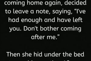 A Suspicious Wife Decided to Test Her Husband by Leaving