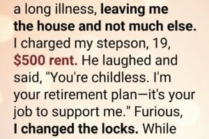 After Losing My Husband and Facing Mounting Bills, I Asked My Stepson for Rent and Mistook His Response for Cold Indifference, Only to Discover a Hidden Act of Love That Shattered My Assumptions, Healed Our Relationship, and Taught Me That Grief Can Blind Us to the Quiet Ways People Care