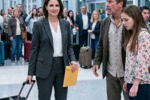 I had just landed, suitcase still in my hand, when I froze. There he was—my husband—holding his secretary like they belonged together. Then his eyes met mine. “You?” he whispered, going pale,
