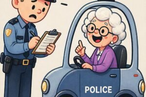 Officer Stops Elderly Driver — Her Unexpected Humor Lightens the Moment