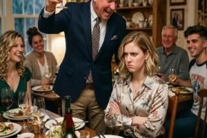 My dad has a brand-new truck from me for his 60th birthday. At dinner, he raised his glass and said, “To my idiot daughter, trying to buy love with money.” Everyone laughed. I just stood up, smiled, and left without a word. The next morning, his driveway was empty. My phone exploded with 108 missed calls.