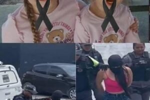 Young woman puts both babies inside the fir… See more