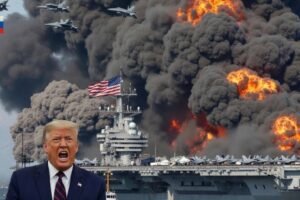 BREAKING/Shocking reports are circulating that a Russian Su-57 stealth fighter pilot is accused of carrying out a devastating attack on a US aircraft carrier.