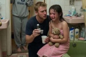 My five-year-old daughter always bathed with my husband.