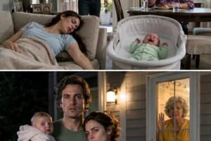 My wife was so exhausted she could barely stand, but my mother insisted on “helping” with the baby. I came home early and found my wife fainting on the sofa while my mother sat nearby, ignoring the baby’s frantic cries and eating a meal my wife had