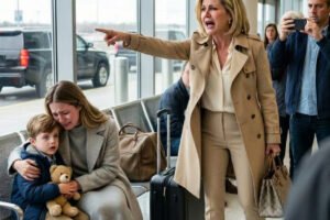 At the airport, I found my daughter-in-law on a bench with my grandson and their luggage. She said, “She told me I don’t fit your family.” I smiled and said, “Get in the car.” It was time she found out who the real power was…