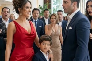 My husband kicked me out of the house for being “st:e:r:l:e” and introduced his pregnant lover at a family dinner… but six years later, he met the son his own family had hidden from him.