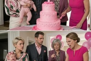 My baby’s birthday party fell apart when my sister-in-law sla:mmed a k:n:i:f:e into the cake and yelled, “Forty-seven times—you took what was mine!” My husband told me to leave, thinking it would bre:ak me. But I already had the proof to expose them all.
