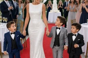 I took my 4-year-old triplets to my millionaire ex-husband’s wedding and his family’s reaction was chilling.