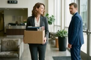 The ceo’s son-in-law quietly fired me at 9:14 am after 19 years, so i walked out with a cardboard box and smiled—because he never thought to ask my maiden name: clara tennant…