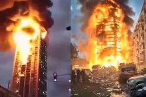 A few hours ago a big fire broke out in M… See more