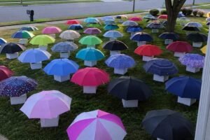 My Son Gave His Umbrella to a Pregnant Stranger in the Rain – The Next Morning, 47 Umbrellas Appeared on Our Lawn, Each With a Numbered Box That Made My Heart Stop