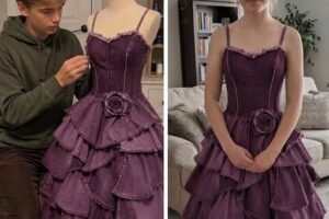 My Stepmom Refused to Give Me Money for a Prom Dress – My Brother Sewed One from Our Late Mom’s Jeans Collection, and What Happened Next Made Her Jaw Drop – trendynews1.com