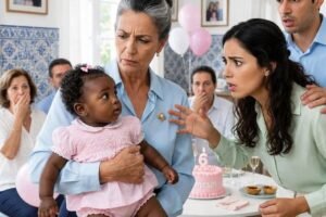I was still in pain from childbirth when my own mother-in-law accu:sed me of infidelity because my daughter was born with dark skin. “I demand a DNA test,” she screamed, trying to destroy me. I agreed to take it, never imagining that this piece of paper would end up ruining her sham perfect marriage forever.