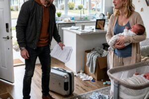 My Husband Scr:eamed That Our One-Month-Old Twins Were Driving Him Crazy, Then Flew to Europe With His Friends for a Month and Left Me Alone. But When He Finally Came Home and Opened the Front Door, What He Saw Made Him Freeze in Horror: ‘No. No Way. This Can’t Be Happening.’
