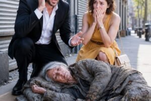 We froze when we found Mom sleeping on newspapers beneath a highway overpass. “What happened to your 0,000 house?”