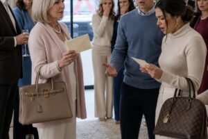 At Christmas, I gave my son a brand-new car and his wife a designer purse, thinking love still mattered. Then he smiled and said his wife wanted to “teach me a lesson,” so they had no gift for me.