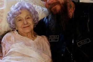My 81-Year-Old Mother Hired a Heavily Tattooed Biker as Her Caregiver – When I Found Out Why, My Knees Gave Out Right There