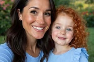 Meghan Markle publicly shared a photo of her daughter, Lilibet, for the first time, leaving the entire UK stunned. She declared: “Look at my daughter’s red hair, and Lilibet’s biological father turns out to be…