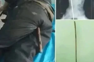 Young man hospitalized after be