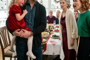 At Christmas dinner, my daughter accidentally spilled juice on the table. My mother-in-law sla:pped her in front of everyone. I stood up, shaking with anger, but my wife screamed, “She deserved it!”