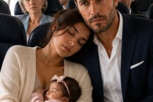 The stranger asked me to pretend to be asleep on his shoulder during the flight… but when we landed I discovered he was the most powerful businessman in Mexico and that my ex-husband was already looking for me.