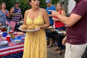 I Invited My Coworker to Our Fourth of July Barbecue Because He Had Nowhere Else to Go – But When He Saw My Wife, He Went Pale