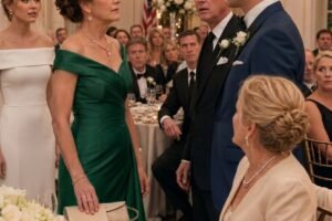 At my daughter’s wedding, the one i quietly paid for, her fiancé introduced me to his elegant parents with a smile that made the whole table uncomfortable. “this is her mother,” he said. “the one we have to keep happy until tonight is over.”