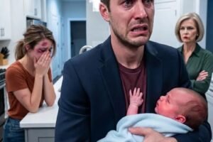 I came home from a business trip to find my newborn son burning with fever while my wife sat crying alone in the kitchen. When my mother coldly dismissed her with, “She’s exaggerating again,” I finally realized something was deeply wrong inside my own family.