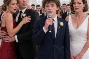 My husband brought his mistress to the gala wearing my dress and wedding ring. When she was introduced as his wife, he stayed silent. I put on a black suit, called my lawyer, and waited for our son to say, “Dad, today you pay for everything.”