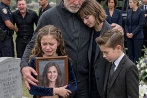 At my daughter’s funeral, my son-in-law pointed at his daughters and announced, “They’re going into foster care. I deserve a fresh start with my new fiancée.”