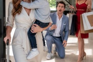 While my husband spent the day buying luxury gifts for his mistress, I quietly packed my son’s clothes and disappeared.