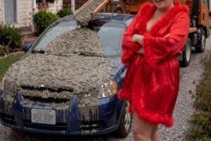 My Neighbor Covered My Car in Concrete for ‘Blocking Her Lake View’ – Then My 8-Year-Old Daughter Wiped the Smile off Her Face