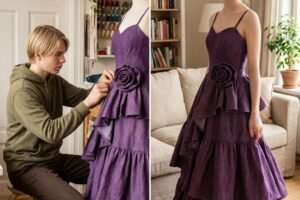 Stepmother Refused Prom Money So Devoted Brother Created An Unforgettable Dress