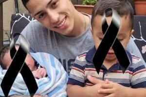 A 23 year old man passed away with his children in his arms asking for